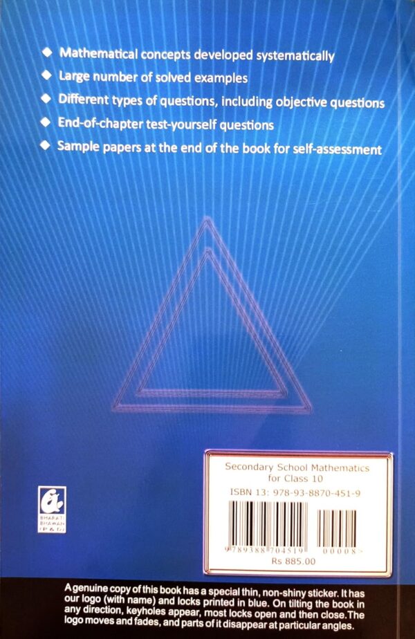 Secondary School Mathematics for Class 10 - CBSE - by R.S. Aggarwal Examination 2025-26 - Image 2