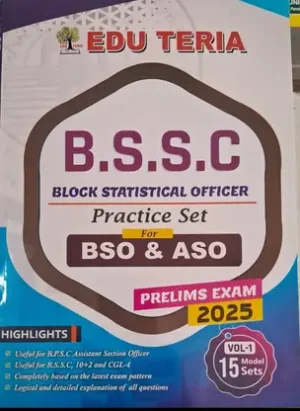 Edu Teriya Bssc Bso Aso Vol-1 15modal Sets 2025  (Paperback, Hindi, K kumar)