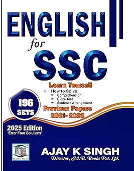 English for SSC - 196 Sets - 2025 Edition