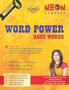 Word Power : Root Words | Bilingual Edition | 2023 Examination | Manisha Bansal | NEON CLASSES |